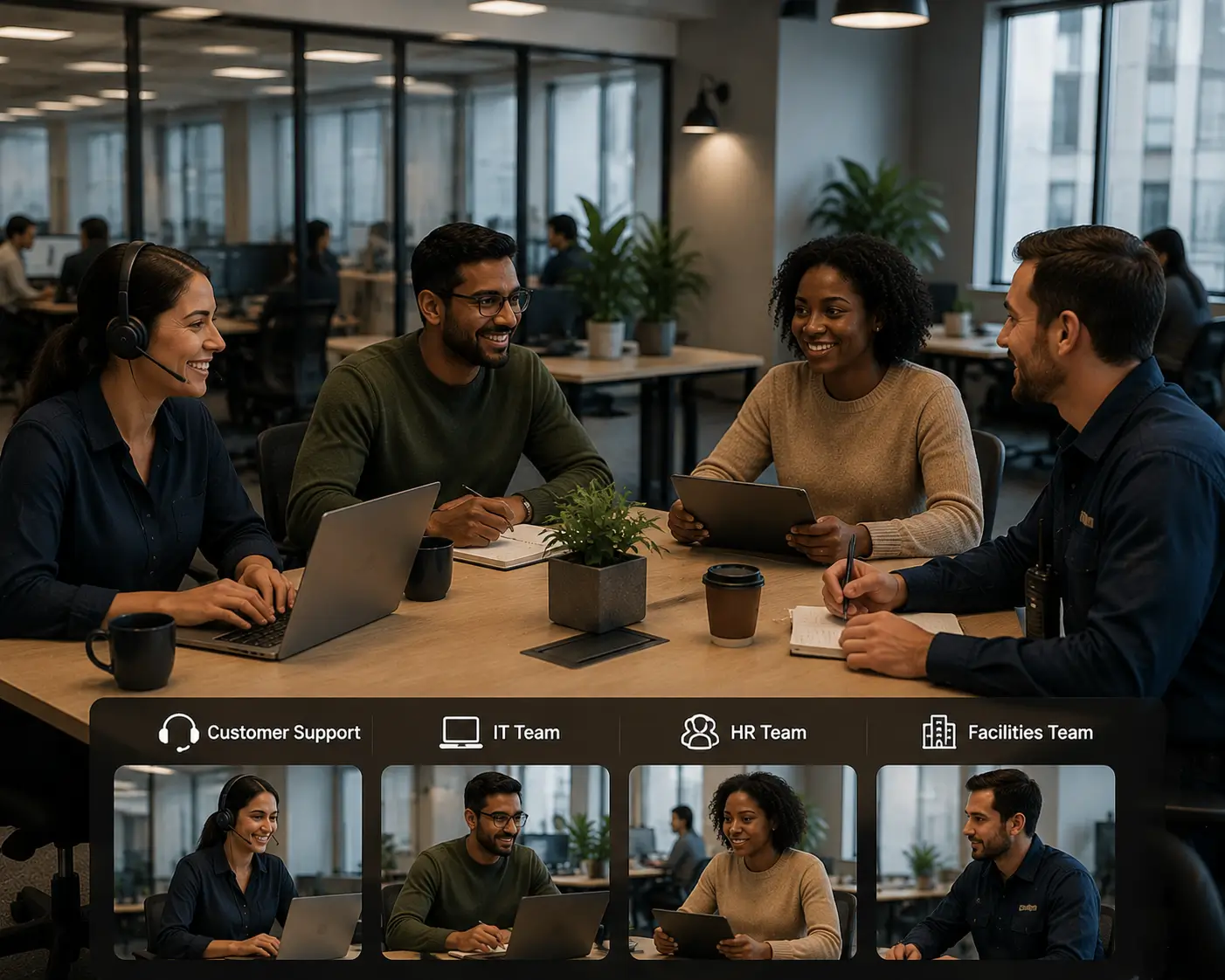 Customer and internal support on one platform.