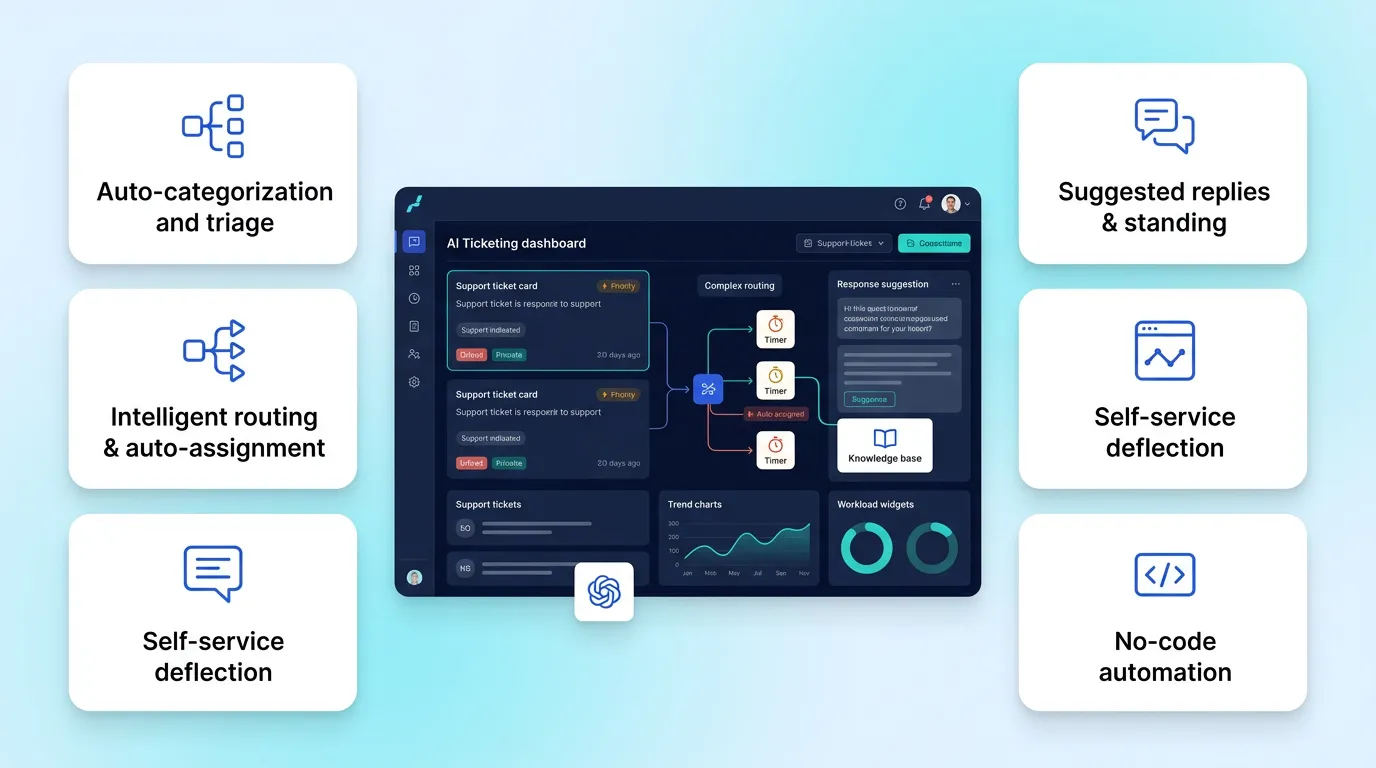 Must-have AI ticketing system features.