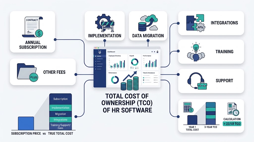 HR software total cost